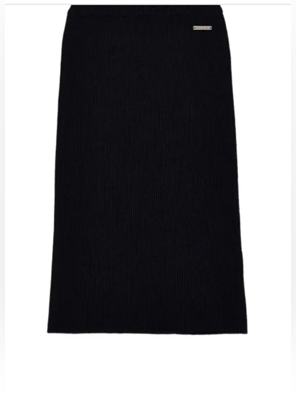 MonnaLisa Kids Black Ribbed Midi Pencil Skirt L